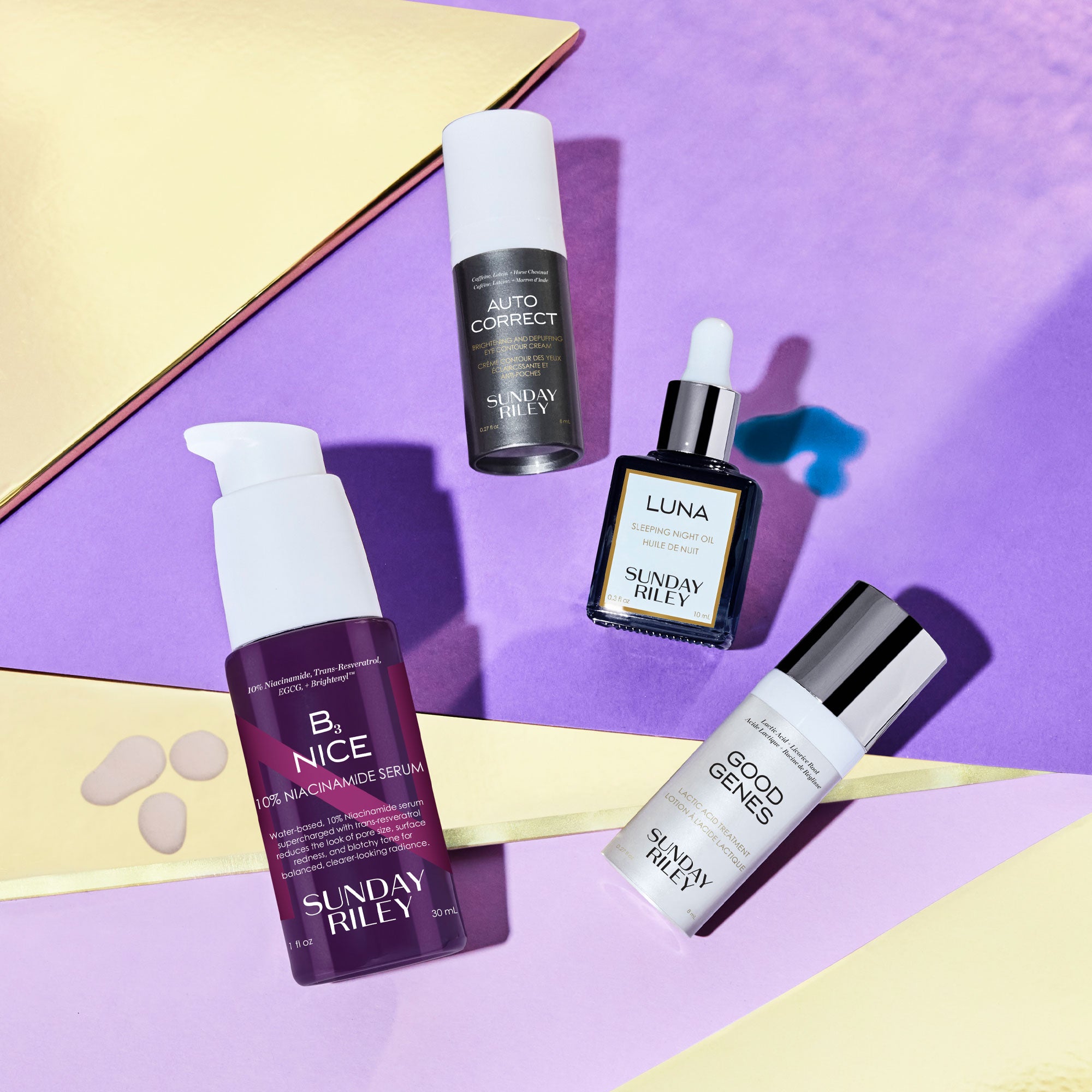 BNIB Sunday Riley Pm night skincare store kit