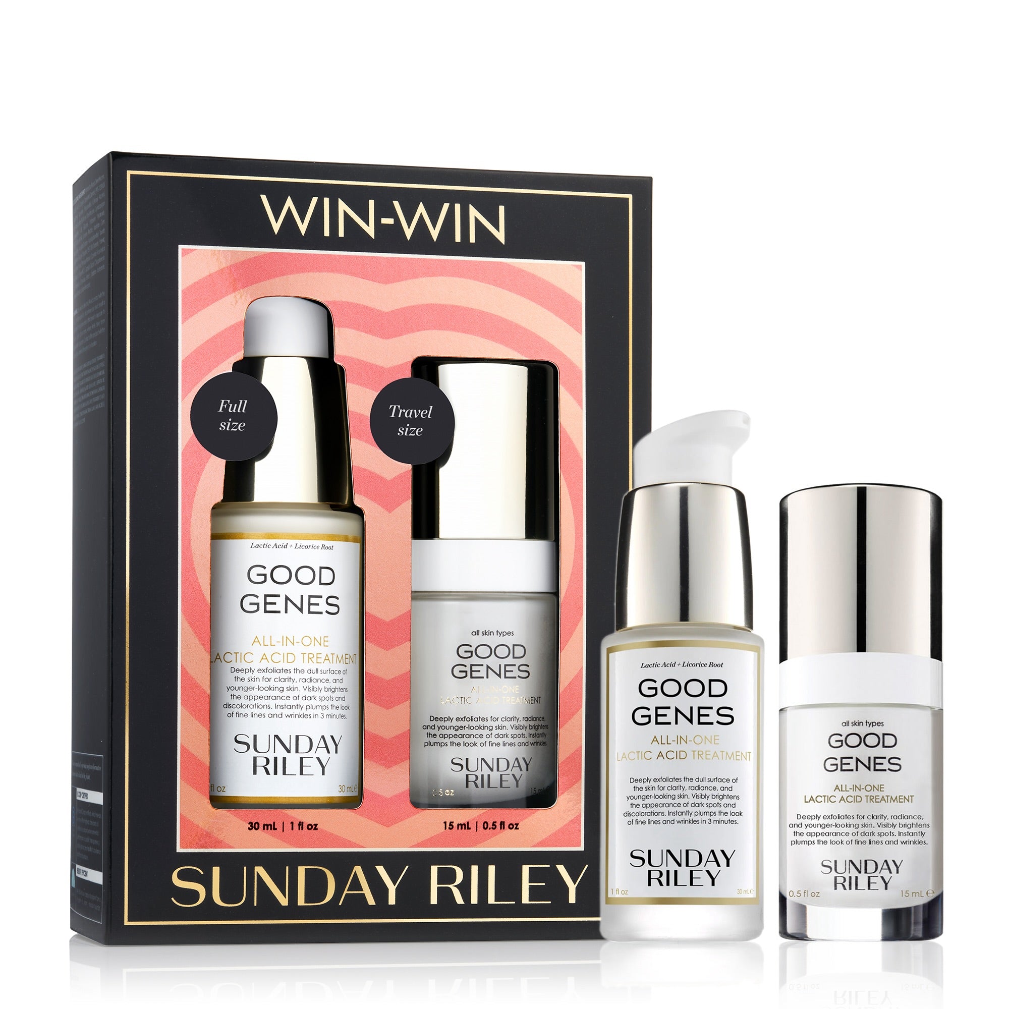 Sunday Riley Power Couple deals Advanced Retinol and Lactic Acid Duo Best Seller Set