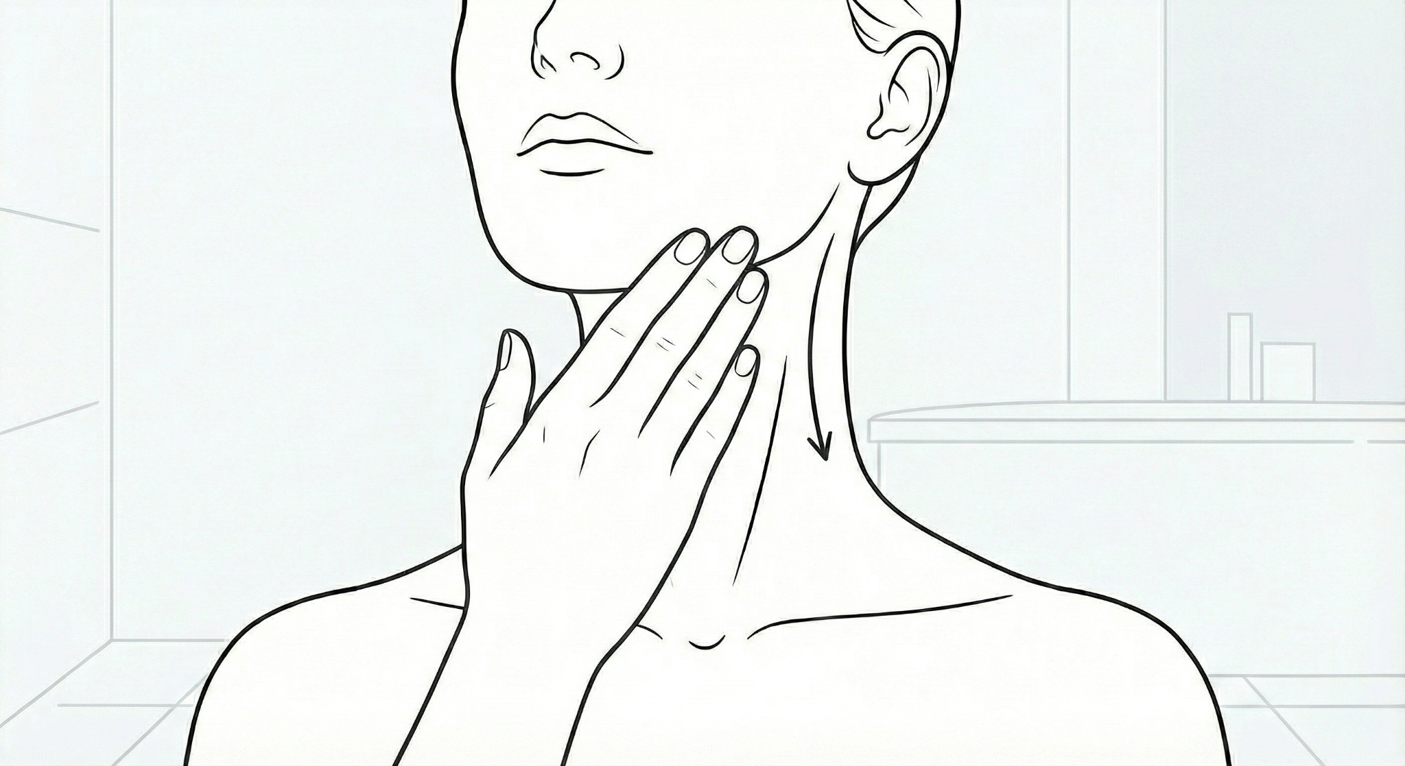 sculpting massage to define jawline and reduce stress bloating