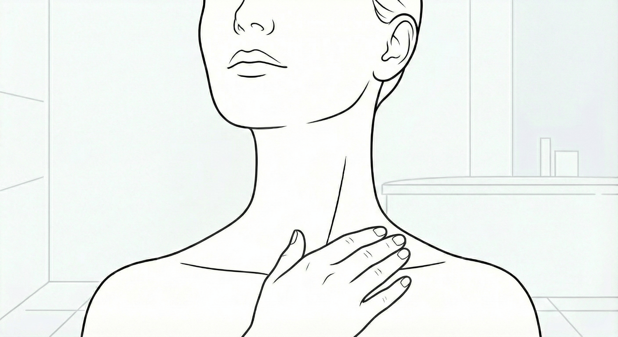 sculpting massage to define jawline and reduce stress bloating